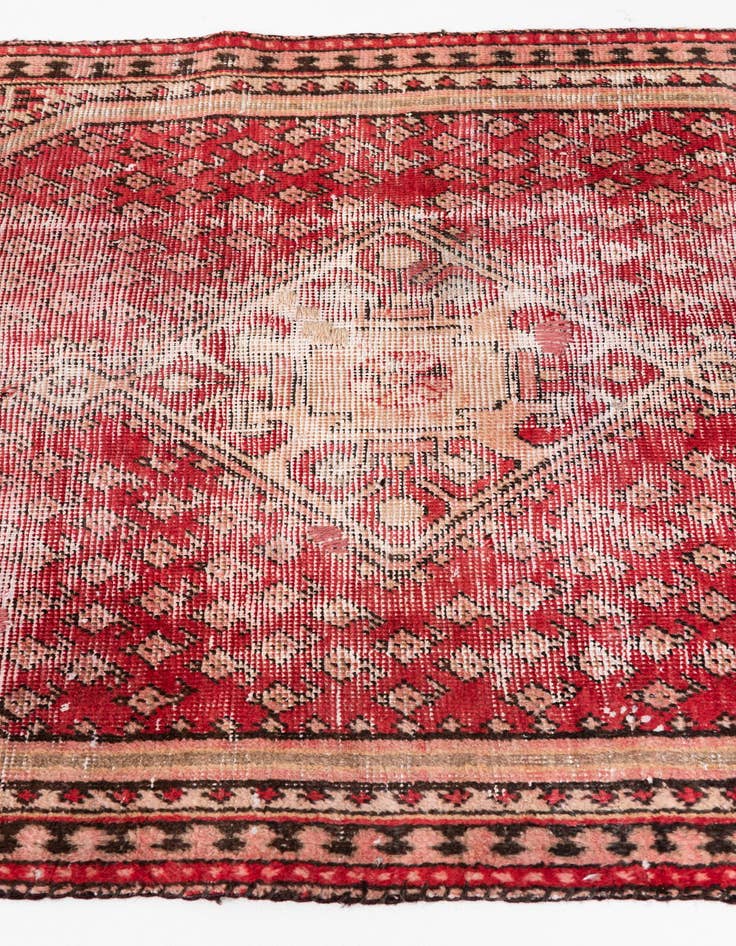 Detail image of  3' 3 x 5' 4  Hand Knotted Ultra Vintage Persian Wool Rug