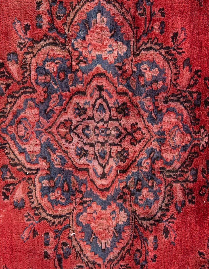 Detail image of  7' 1 x 10' 5  Hand Knotted Ultra Vintage Persian Wool Rug