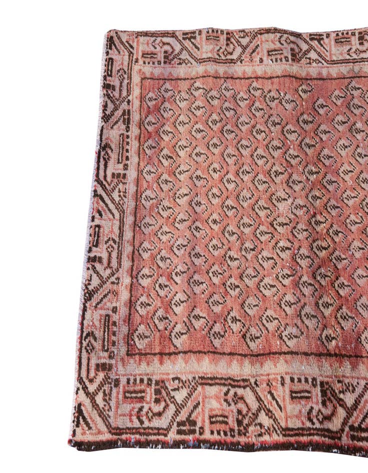 Detail image of  3' 7 x 4' 7  Hand Knotted Ultra Vintage Persian Wool Rug