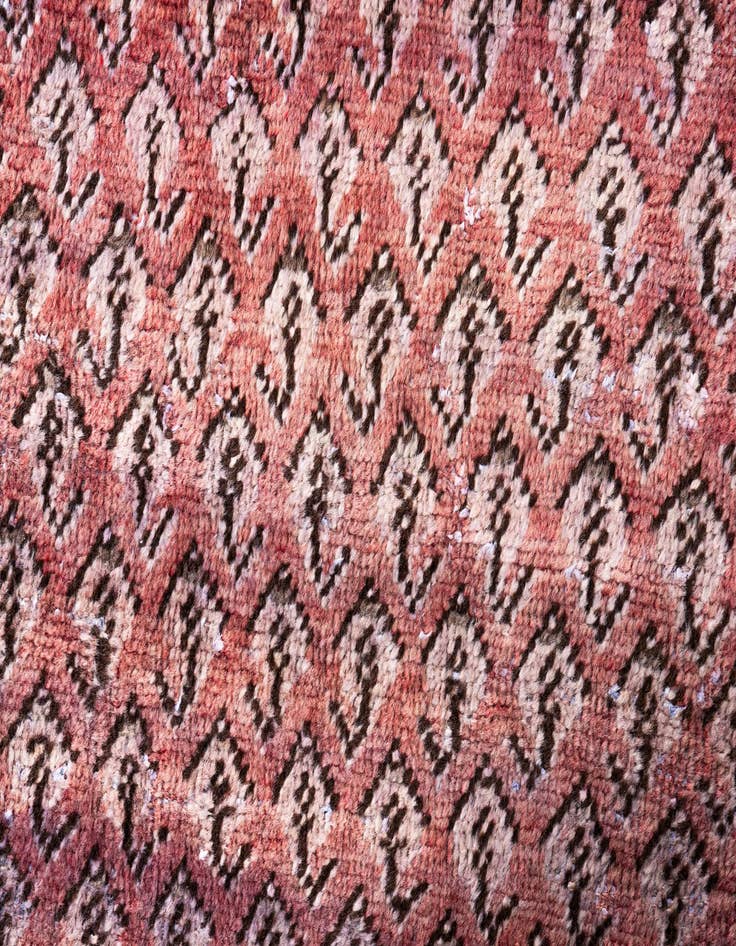 Detail image of  3' 7 x 4' 7  Hand Knotted Ultra Vintage Persian Wool Rug