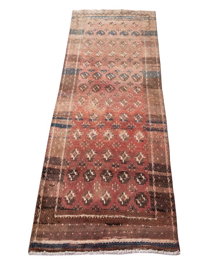 Detail image of  3' 9 x 6' 5  Hand Knotted Ultra Vintage Persian Wool Rug