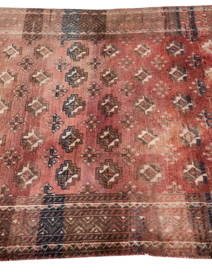 Detail image of  3' 9 x 6' 5  Hand Knotted Ultra Vintage Persian Wool Rug
