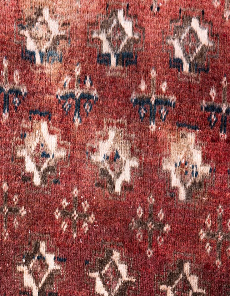 Detail image of  3' 9 x 6' 5  Hand Knotted Ultra Vintage Persian Wool Rug