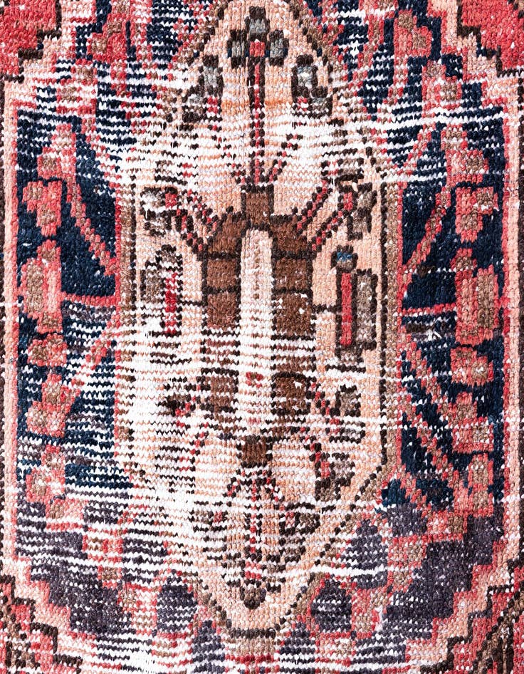 Detail image of  3' 9 x 6' 3  Hand Knotted Ultra Vintage Persian Wool Rug