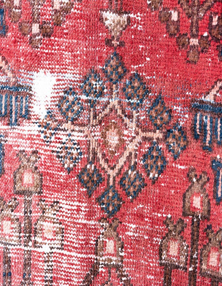 Detail image of  3' 9 x 6' 3  Hand Knotted Ultra Vintage Persian Wool Rug