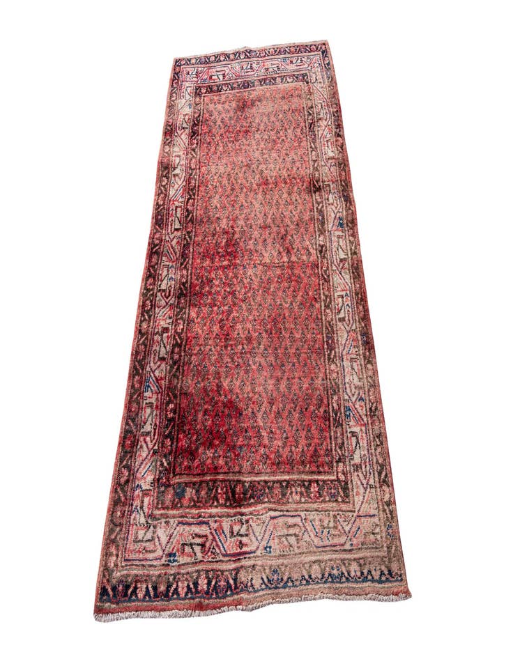 Detail image of  3' 6 x 6' 8  Hand Knotted Ultra Vintage Persian Wool Rug