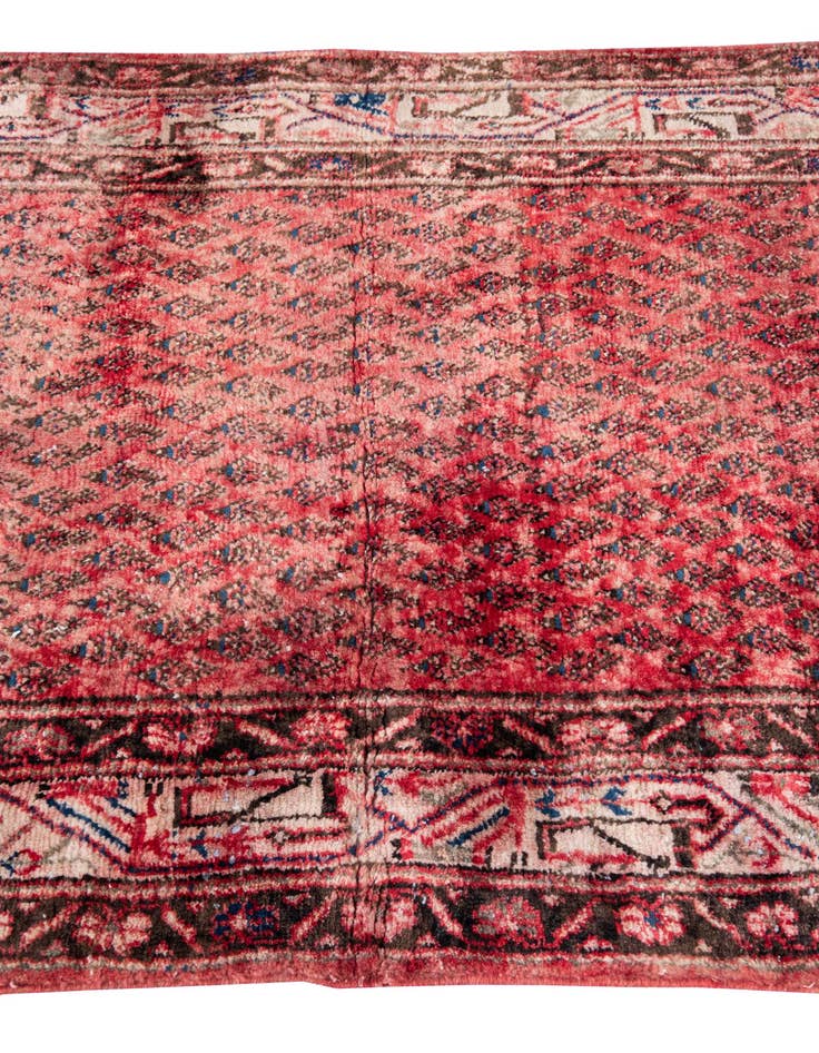 Detail image of  3' 6 x 6' 8  Hand Knotted Ultra Vintage Persian Wool Rug