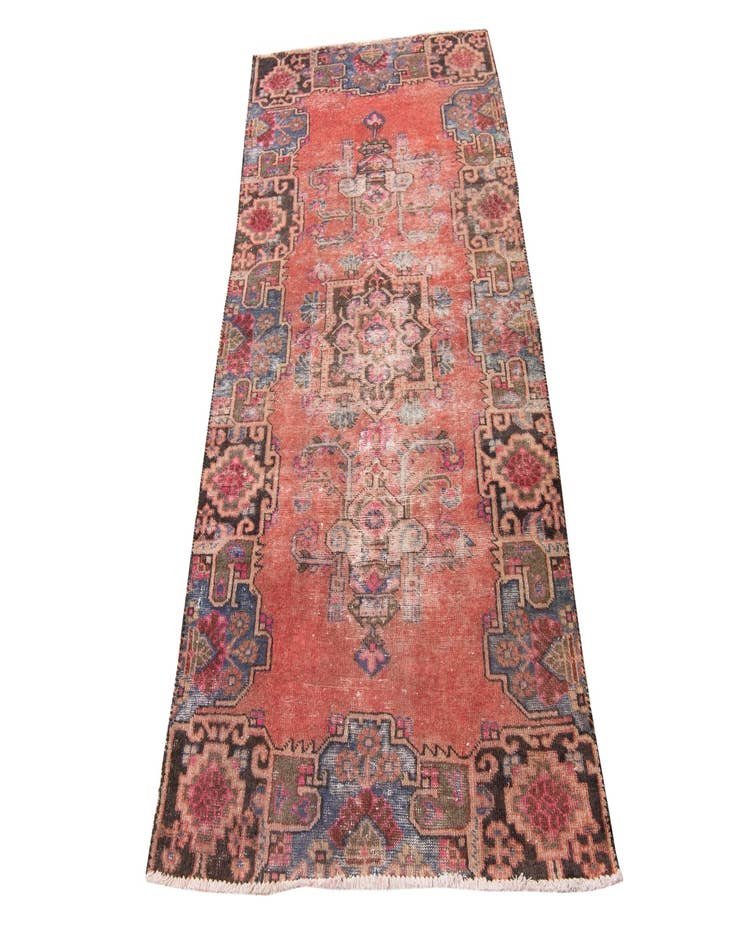 Detail image of  3' 6 x 6' 9  Hand Knotted Ultra Vintage Persian Wool Rug