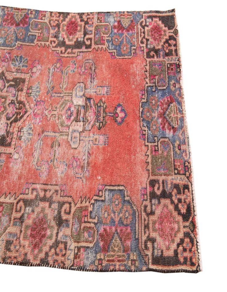 Detail image of  3' 6 x 6' 9  Hand Knotted Ultra Vintage Persian Wool Rug