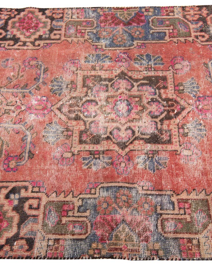Detail image of  3' 6 x 6' 9  Hand Knotted Ultra Vintage Persian Wool Rug