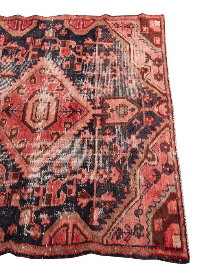 Detail image of  4' 1 x 5' 10  Hand Knotted Ultra Vintage Persian Wool Rug