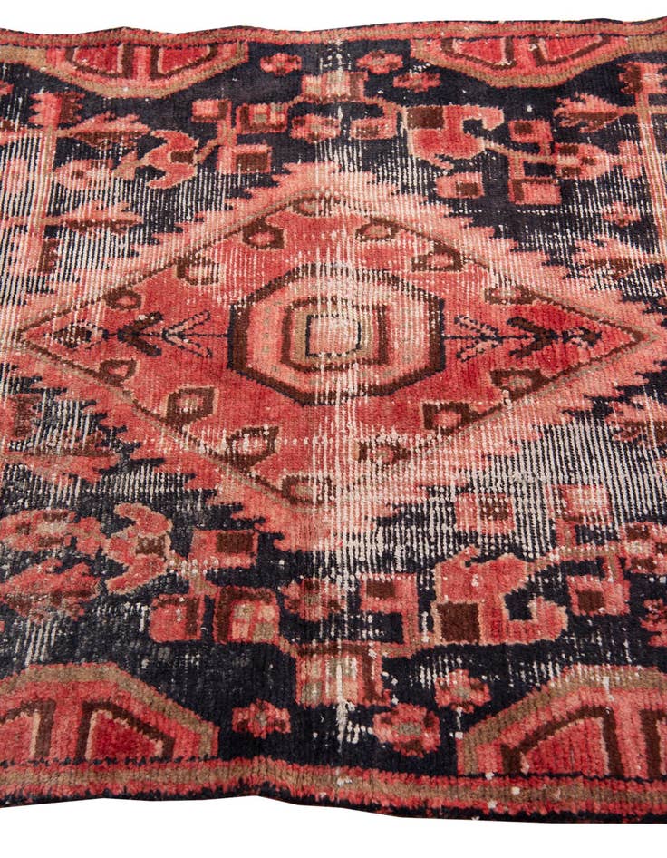 Detail image of  4' 1 x 5' 10  Hand Knotted Ultra Vintage Persian Wool Rug