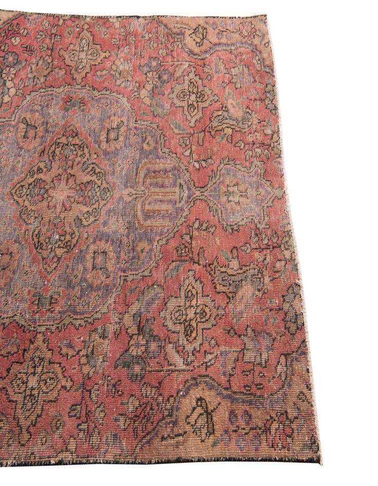 Detail image of  4' 2 x 5' 8  Hand Knotted Ultra Vintage Persian Wool Rug