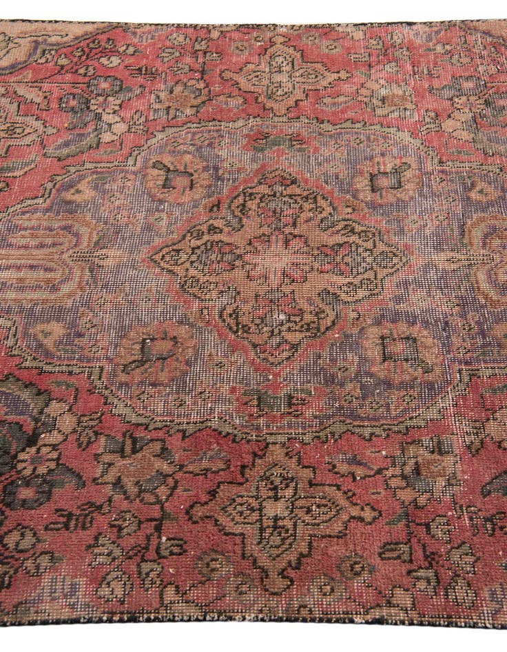 Detail image of  4' 2 x 5' 8  Hand Knotted Ultra Vintage Persian Wool Rug