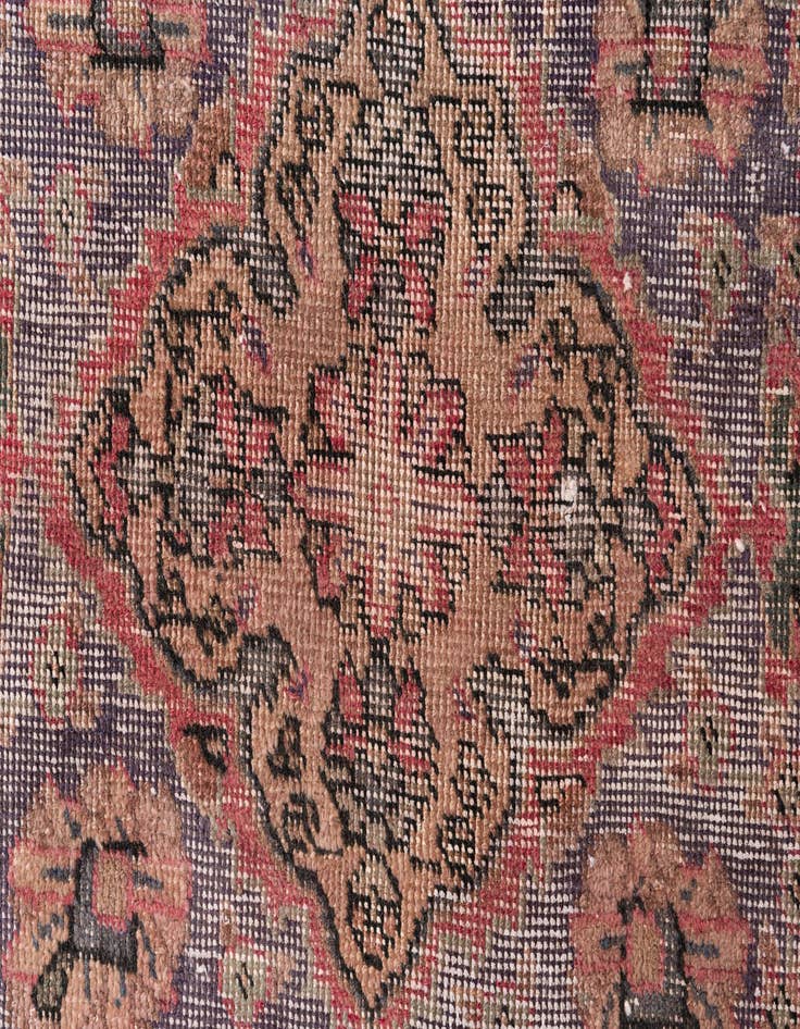 Detail image of  4' 2 x 5' 8  Hand Knotted Ultra Vintage Persian Wool Rug