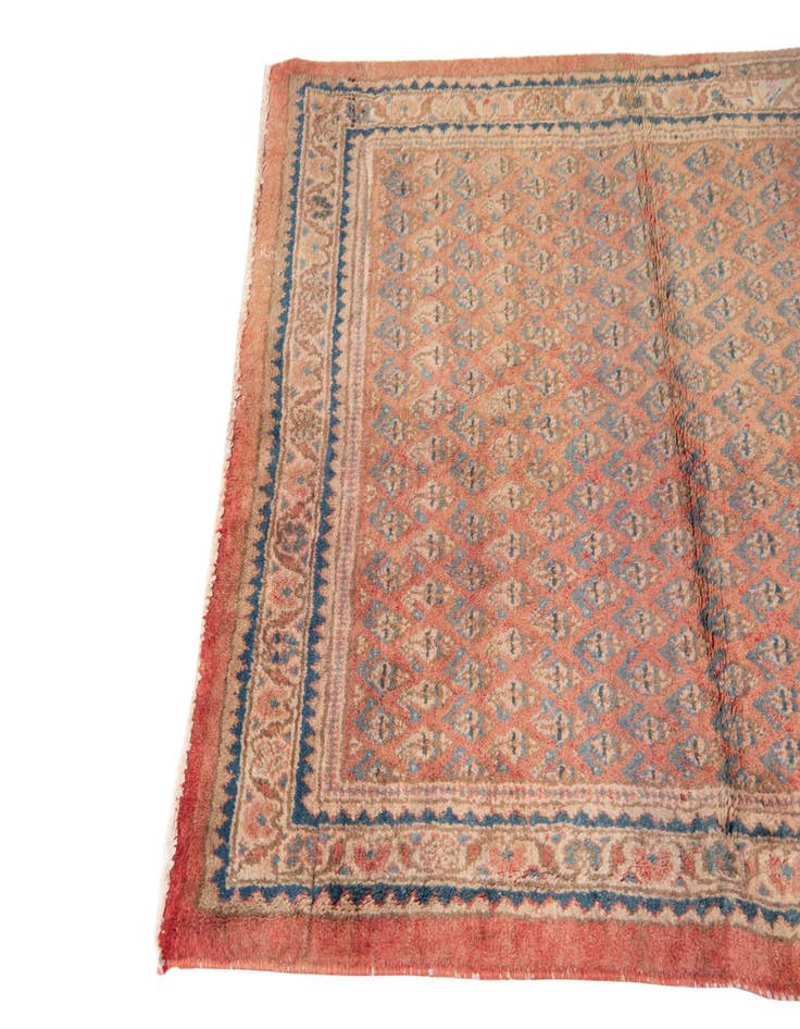 Detail image of  3' 10 x 5'  Hand Knotted Ultra Vintage Persian Wool Rug