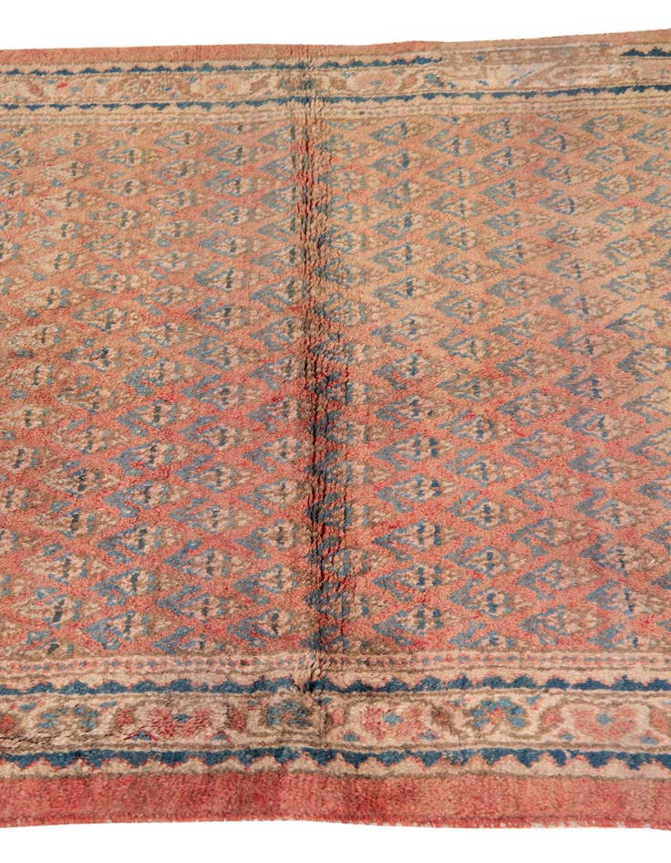 Detail image of  3' 10 x 5'  Hand Knotted Ultra Vintage Persian Wool Rug