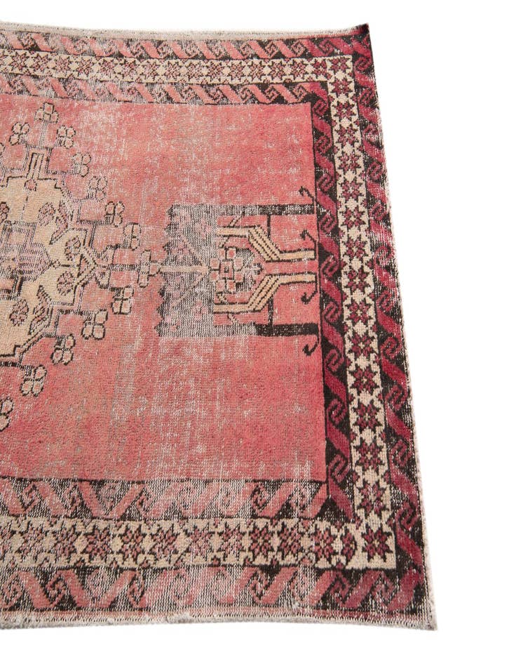 Detail image of  3' 10 x 6' 6  Hand Knotted Ultra Vintage Persian Wool Rug
