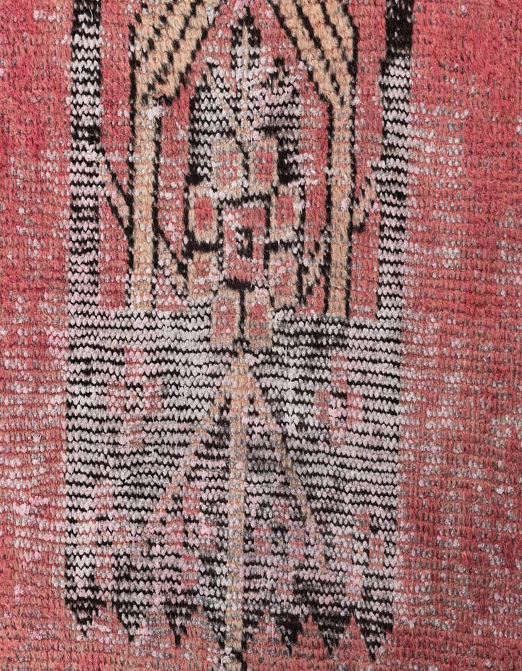 Detail image of  3' 10 x 6' 6  Hand Knotted Ultra Vintage Persian Wool Rug