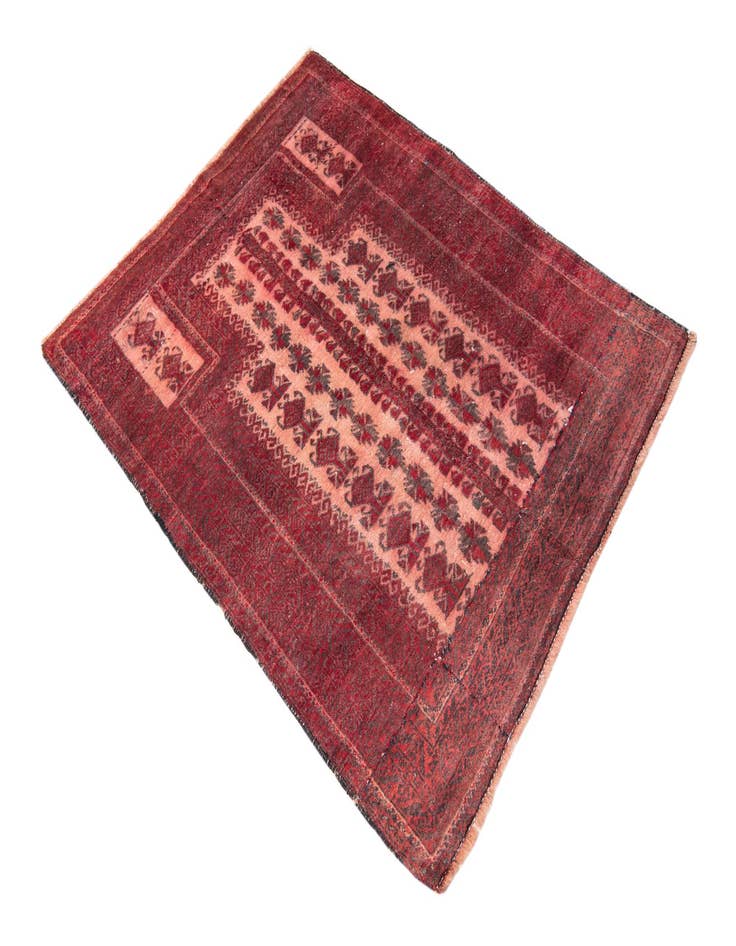 Detail image of  3' 3 x 4' 1  Hand Knotted Ultra Vintage Persian Wool Rug