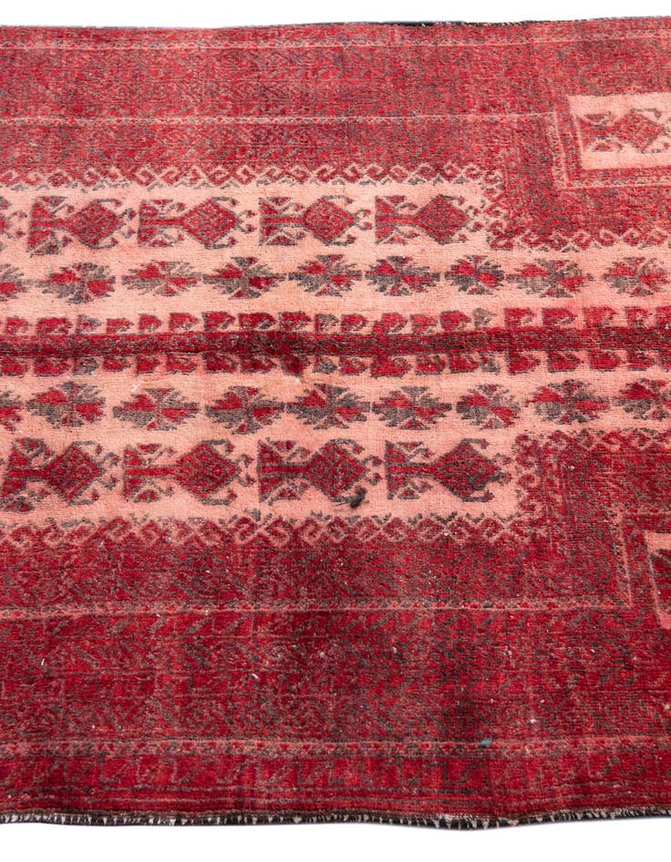 Detail image of  3' 3 x 4' 1  Hand Knotted Ultra Vintage Persian Wool Rug