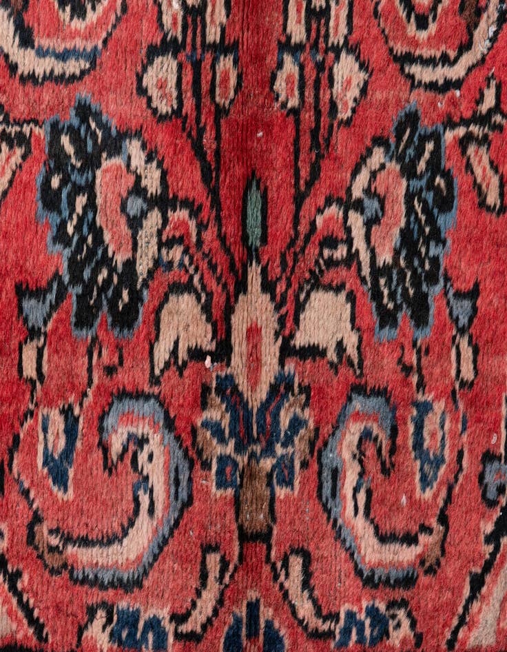 Detail image of  4' 4 x 6' 9  Hand Knotted Ultra Vintage Persian Wool Rug