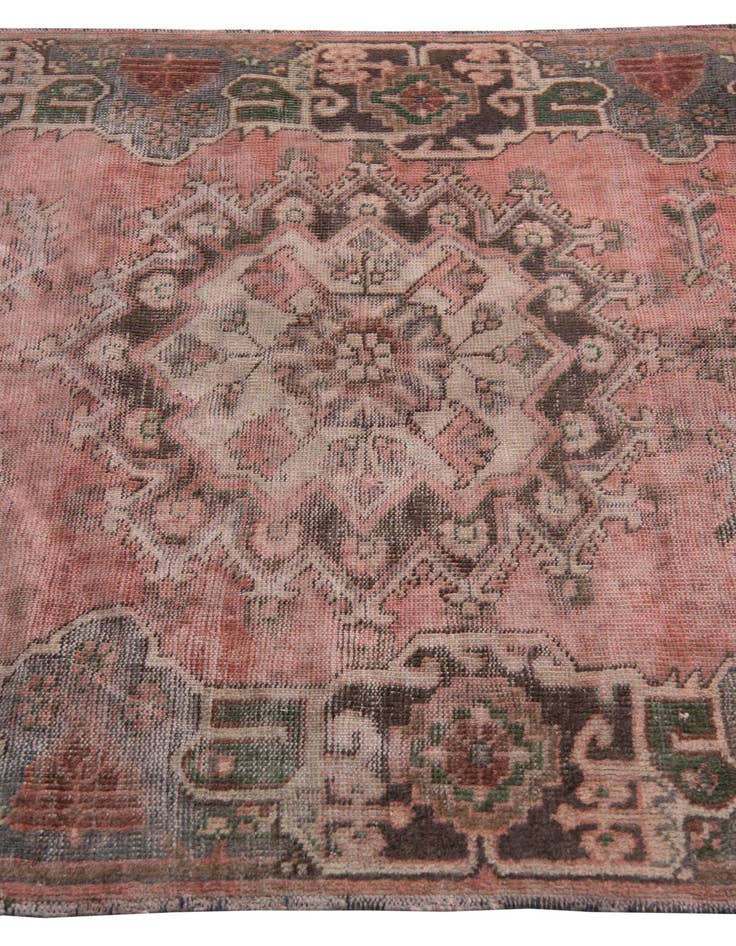 Detail image of  4' 1 x 6' 9  Hand Knotted Ultra Vintage Persian Wool Rug