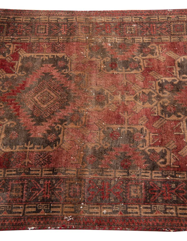 Detail image of  3' 6 x 6' 1  Hand Knotted Ultra Vintage Persian Wool Rug