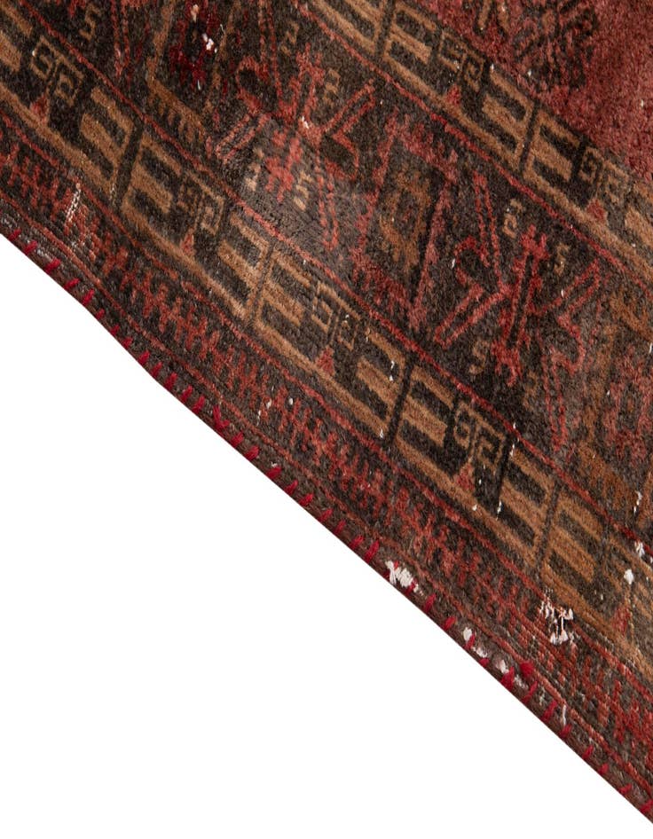 Detail image of  3' 6 x 6' 1  Hand Knotted Ultra Vintage Persian Wool Rug