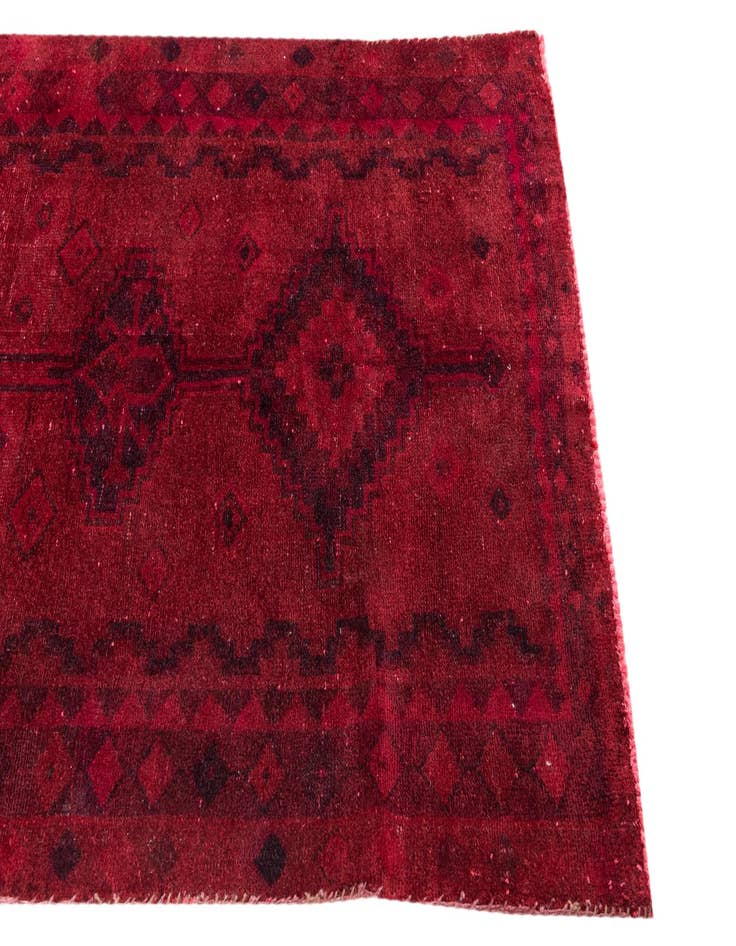 Detail image of  4' 2 x 6' 2  Hand Knotted Ultra Vintage Persian Wool Rug