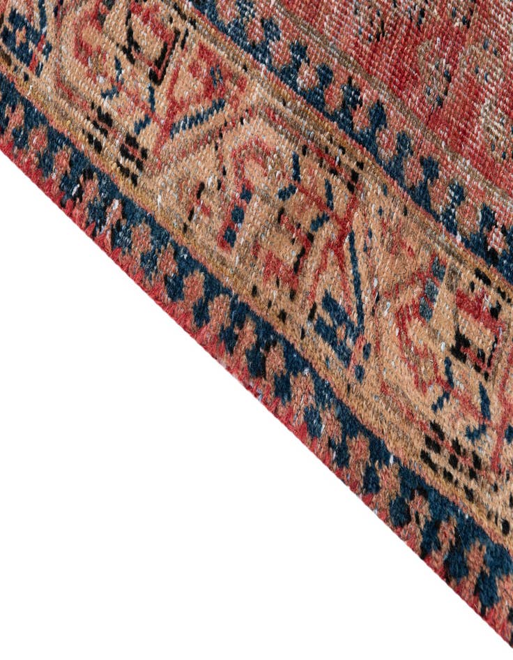 Detail image of  3' 5 x 5'  Hand Knotted Ultra Vintage Persian Wool Rug