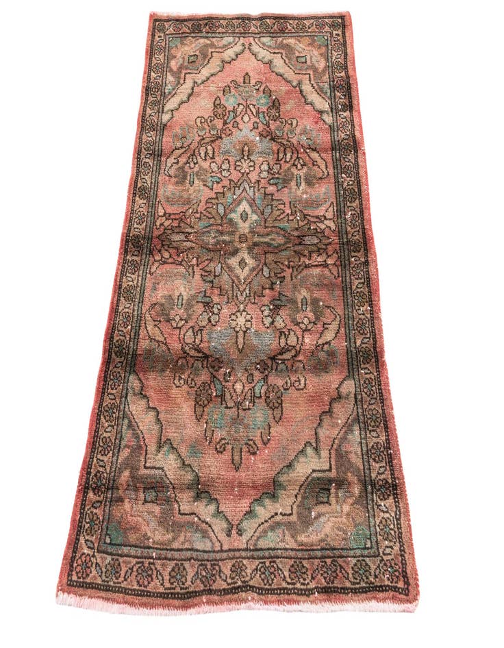 Detail image of  2' 5 x 4' 4  Hand Knotted Ultra Vintage Persian Wool Rug