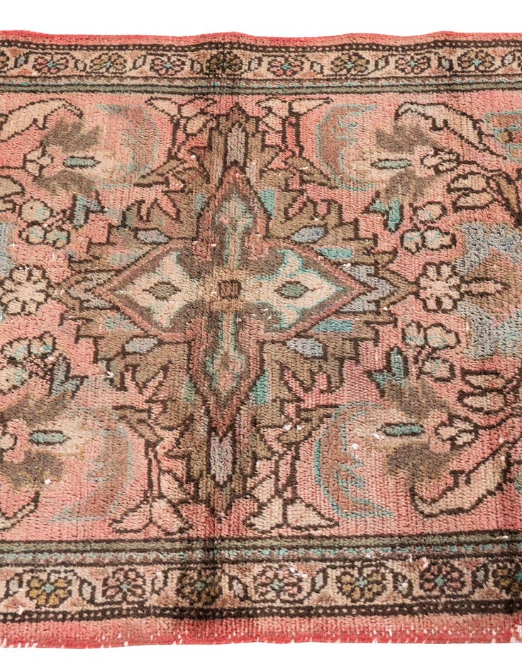 Detail image of  2' 5 x 4' 4  Hand Knotted Ultra Vintage Persian Wool Rug