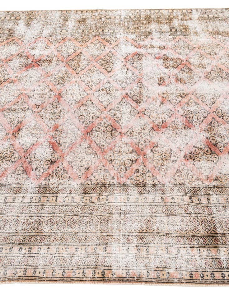 Detail image of  7' x 9' 9  Hand Knotted Ultra Vintage Persian Wool Rug
