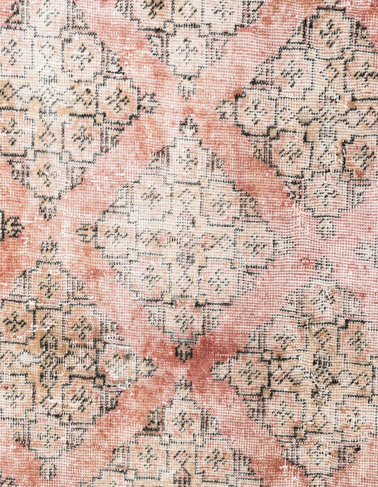 Detail image of  7' x 9' 9  Hand Knotted Ultra Vintage Persian Wool Rug