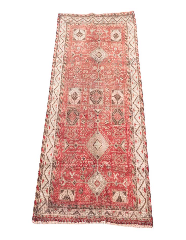 Detail image of  2' 9 x 4' 5  Hand Knotted Ultra Vintage Persian Wool Rug