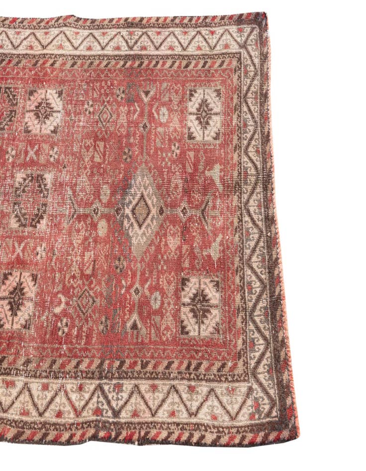 Detail image of  2' 9 x 4' 5  Hand Knotted Ultra Vintage Persian Wool Rug