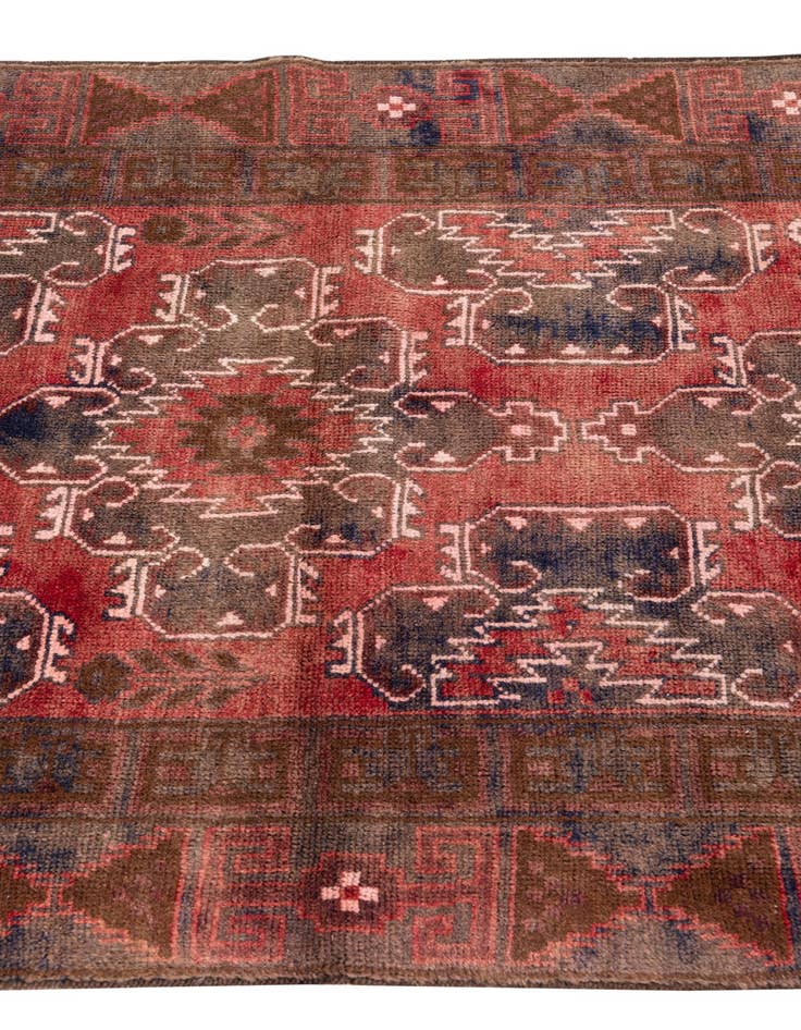 Detail image of  3' 6 x 6' 9  Hand Knotted Ultra Vintage Persian Wool Rug