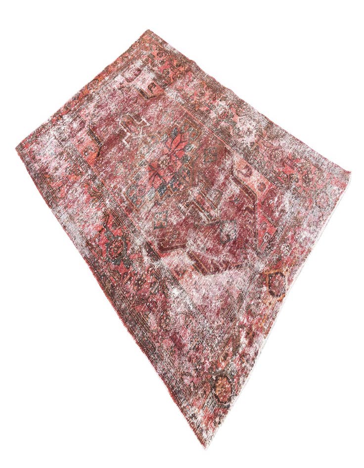 Detail image of  4' 4 x 6' 1  Hand Knotted Ultra Vintage Persian Wool Rug