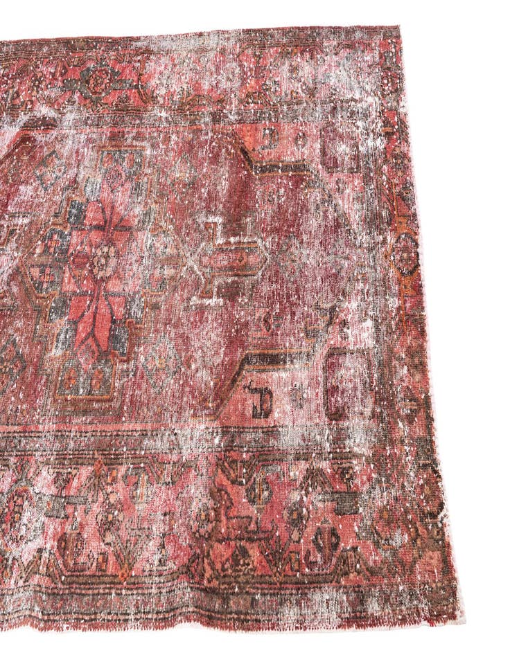 Detail image of  4' 4 x 6' 1  Hand Knotted Ultra Vintage Persian Wool Rug