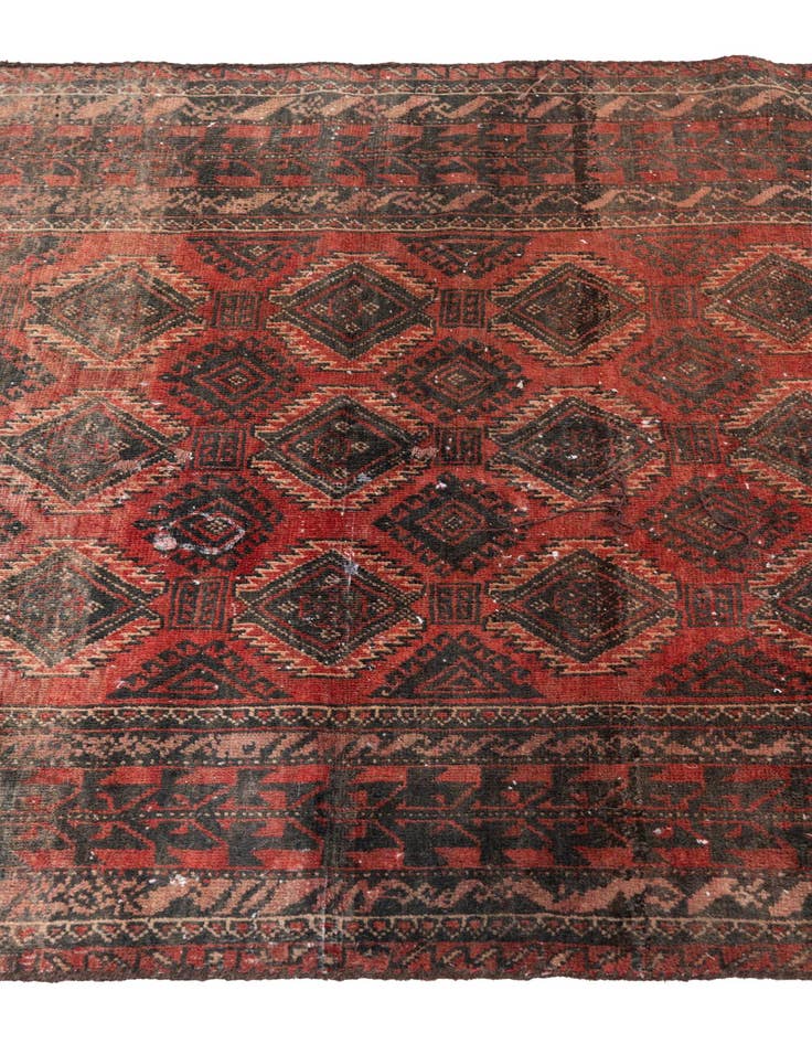 Detail image of  3' x 5' 7  Hand Knotted Ultra Vintage Persian Wool Rug