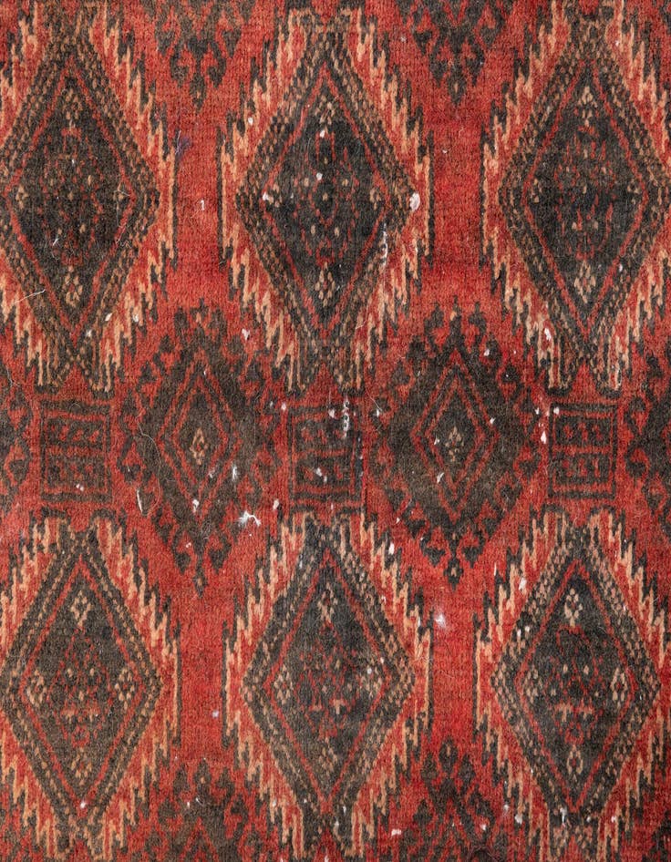 Detail image of  3' x 5' 7  Hand Knotted Ultra Vintage Persian Wool Rug