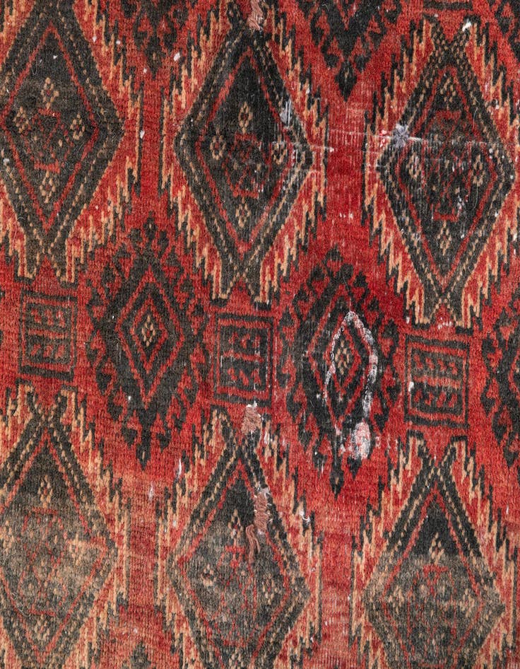 Detail image of  3' x 5' 7  Hand Knotted Ultra Vintage Persian Wool Rug