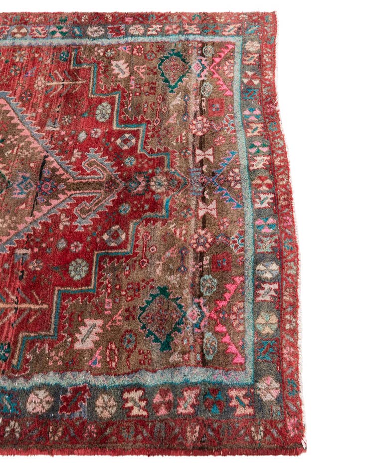 Detail image of  4' x 6' 3  Hand Knotted Ultra Vintage Persian Wool Rug