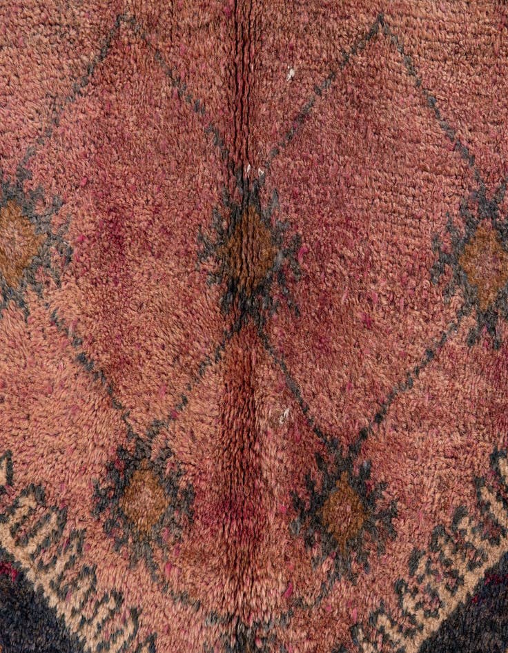 Detail image of  4' 9 x 5' 10  Hand Knotted Ultra Vintage Persian Wool Rug