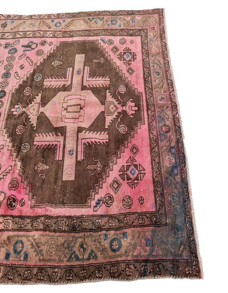 Detail image of  5' 2 x 7' 4  Hand Knotted Ultra Vintage Persian Wool Rug