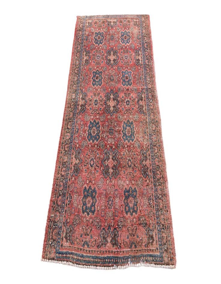 Detail image of  2' 10 x 5' 5  Hand Knotted Ultra Vintage Persian Wool Rug