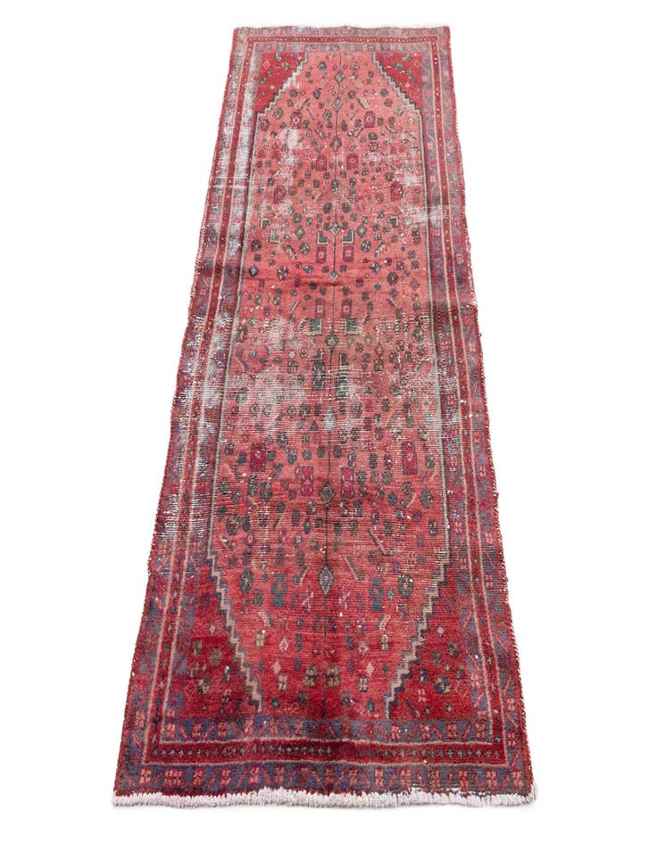 Detail image of  3' 3 x 6' 4  Hand Knotted Ultra Vintage Persian Wool Rug