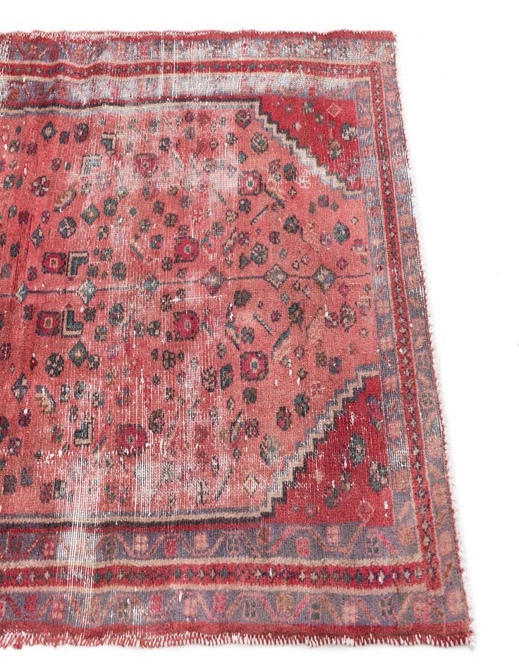 Detail image of  3' 3 x 6' 4  Hand Knotted Ultra Vintage Persian Wool Rug