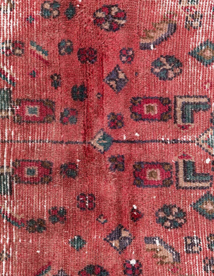 Detail image of  3' 3 x 6' 4  Hand Knotted Ultra Vintage Persian Wool Rug